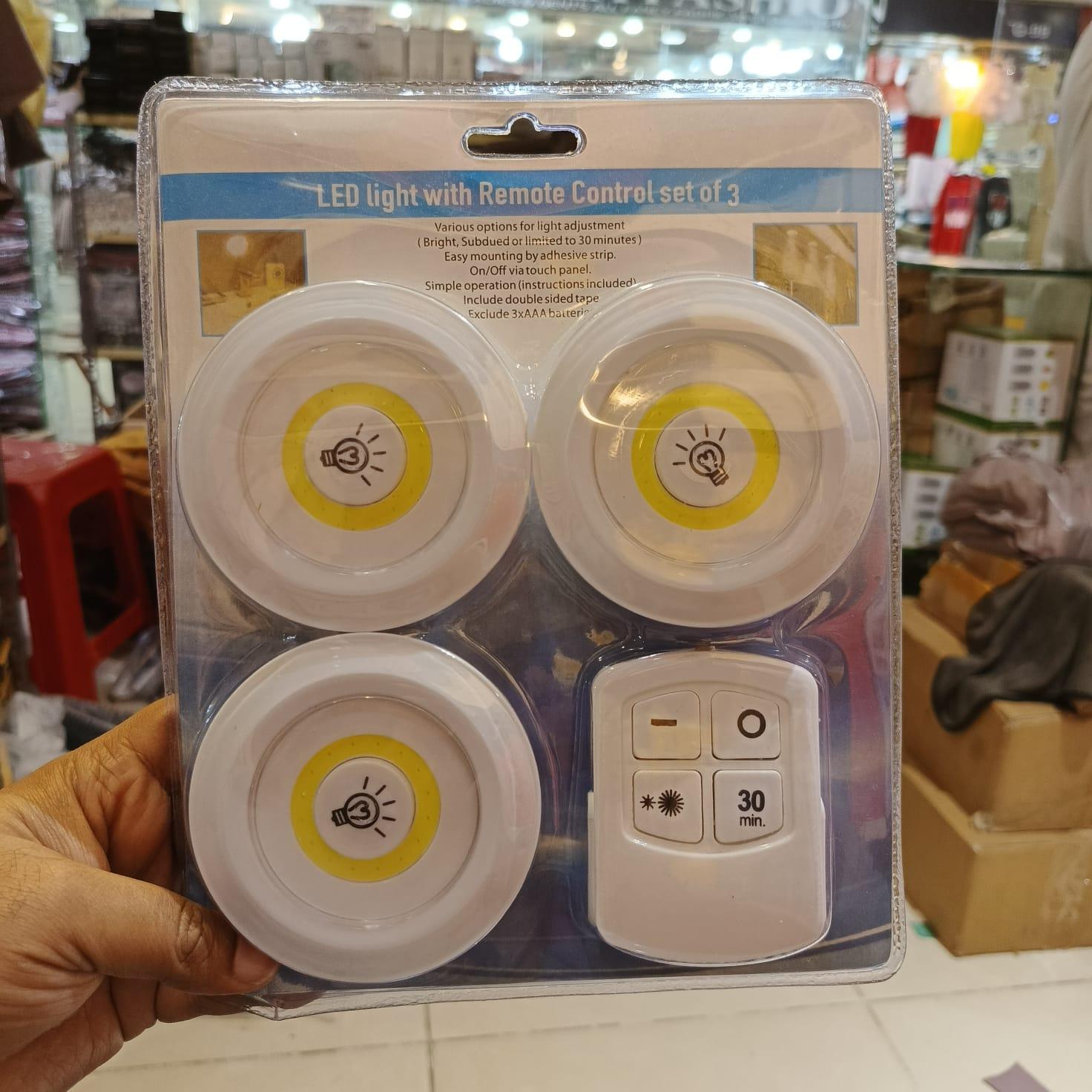 Wireless LED Push Light with Remote