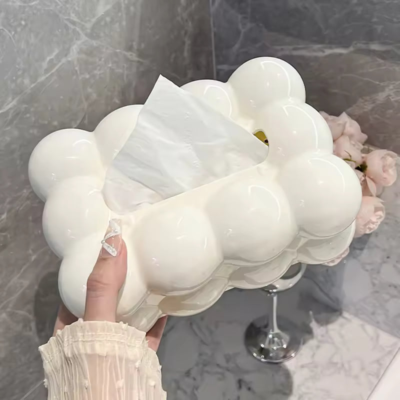 Bubble Tissue Box modern tissue holder black white aesthetic home decor Pakistan
