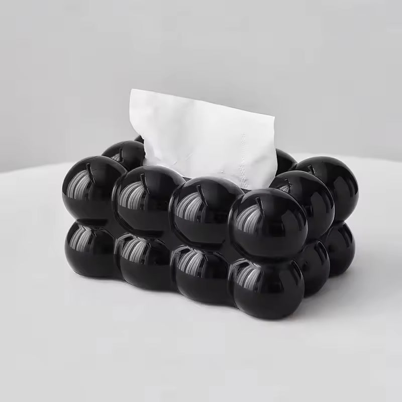 Bubble Tissue Box modern tissue holder black white aesthetic home decor Pakistan