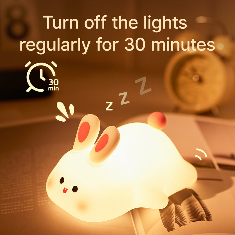Cute Rabbit Night Light – Soft Silicone Touch Lamp for Kids | Home Decor Items In Pakistan