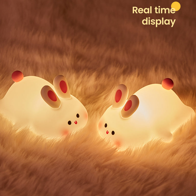 Cute Rabbit Night Light – Soft Silicone Touch Lamp for Kids | Home Decor Items In Pakistan