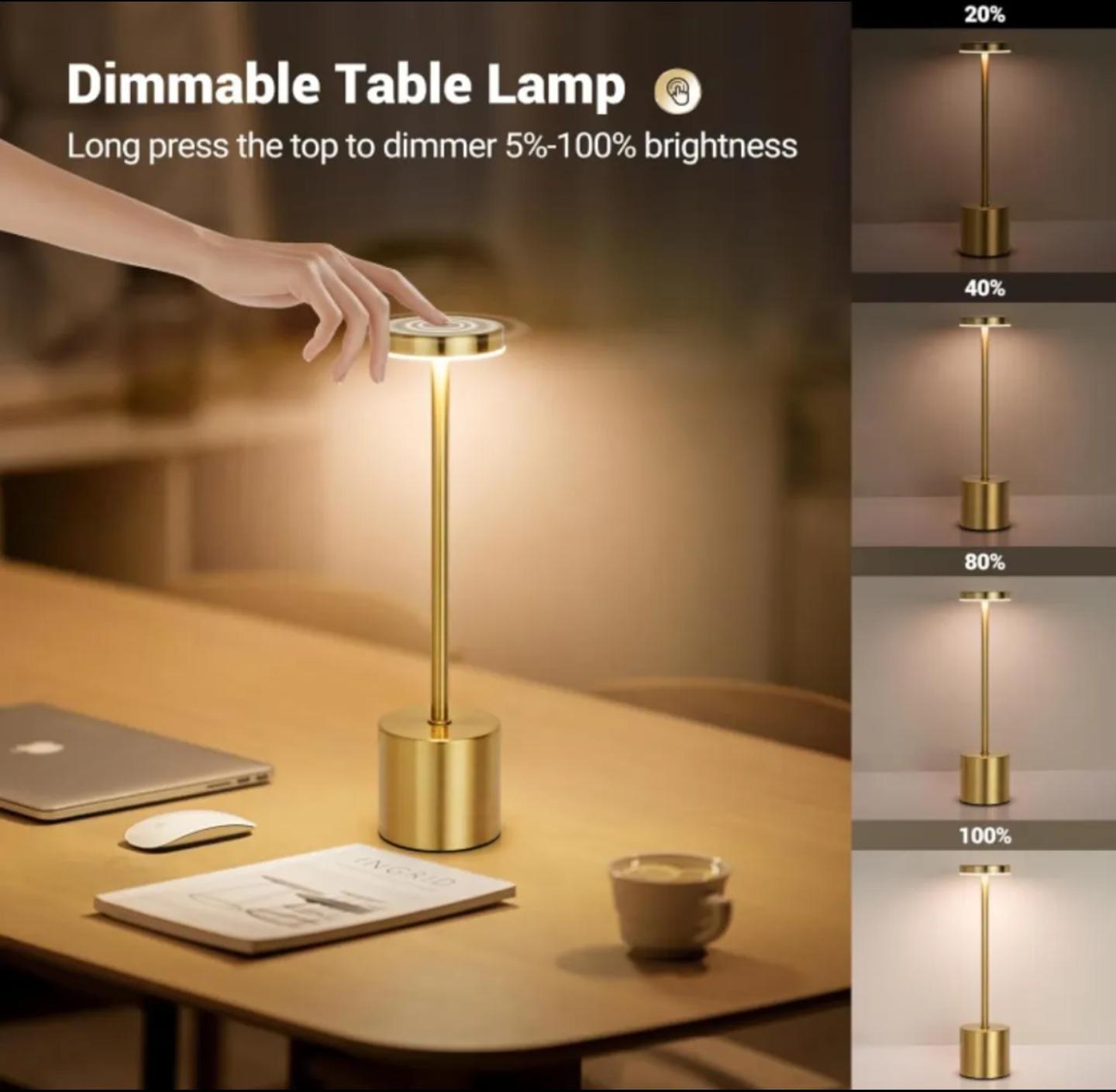 LED Table Lamp Touch Sensor USB Rechargeable Night Light | Modern Home Decor Items In Pakistan - Home Decor by Maryum